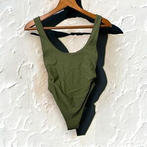 Aerie green swimsuit one  piece S